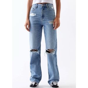 Light Ripped 90s Boyfriend Jeans